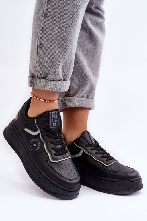 Damen-Sportschuhe, Sneakers Big Star MM274232 schwarze Farbe