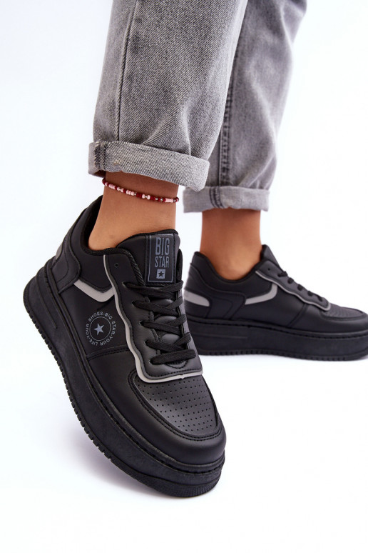 Chaussures de sport pour femmes, baskets Big Star MM274232 couleur noire