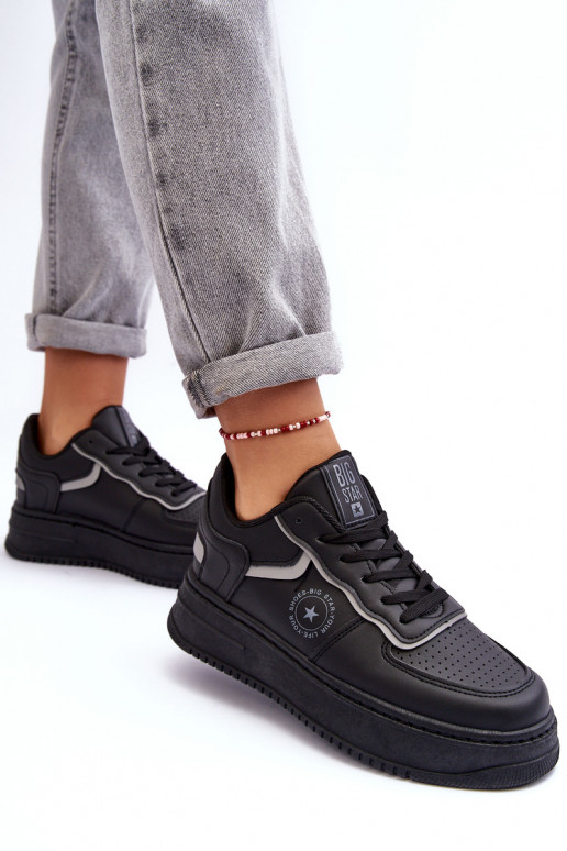 Chaussures de sport pour femmes, baskets Big Star MM274232 couleur noire