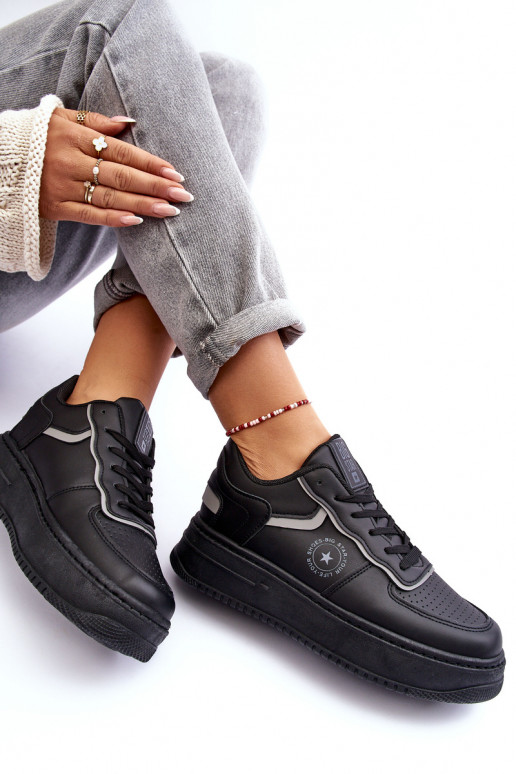 Chaussures de sport pour femmes, baskets Big Star MM274232 couleur noire