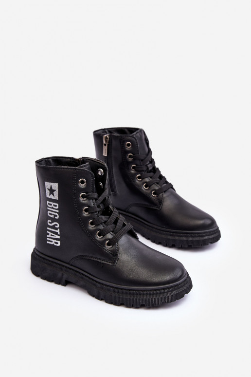 Laarzen Kinderen verwarmd Big Star MM374152 zwarte kleur Laarzen Kinderen verwarmd Big Star MM374152 zwarte kleur