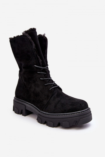 Frendo - Bottines à lacets avec échauffement - Noir