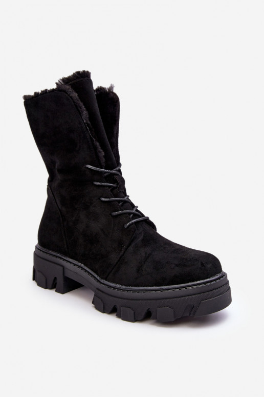 Frendo - Bottines à lacets avec échauffement - Noir