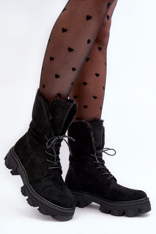 Frendo - Bottines à lacets avec échauffement - Noir