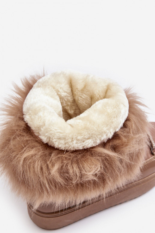 snowboots met veters beige Santero snowboots met veters beige Santero