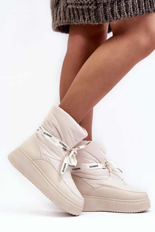 bottes de neige Wiązaniem ivoire Siracna