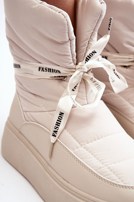 bottes de neige Wiązaniem ivoire Siracna