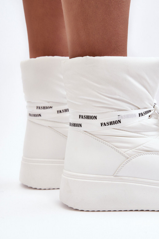 snowboots Wiązaniem witte kleur Siracna