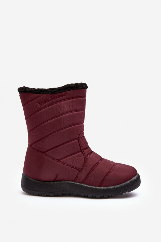 bottes de neige chauffantes bordeaux Luxina bottes de neige chauffantes bordeaux Luxina