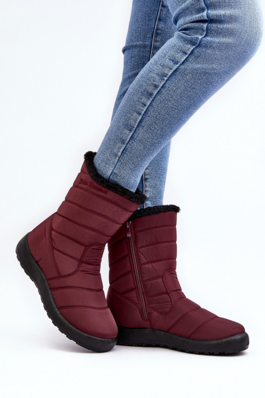 bottes de neige chauffantes bordeaux Luxina bottes de neige chauffantes bordeaux Luxina