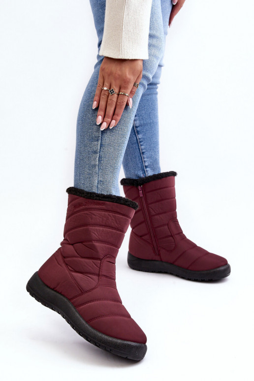 bottes de neige chauffantes bordeaux Luxina bottes de neige chauffantes bordeaux Luxina