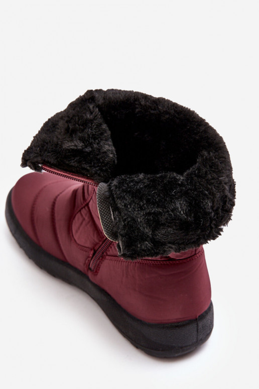 bottes de neige chauffantes bordeaux Luxina bottes de neige chauffantes bordeaux Luxina