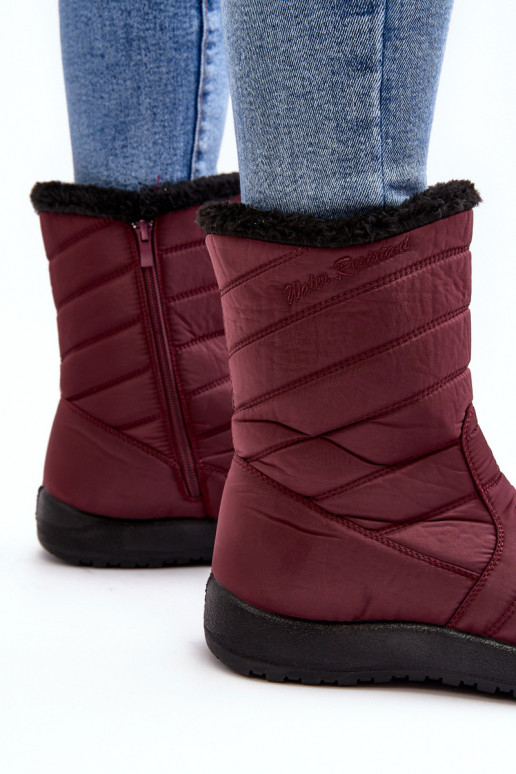 bottes de neige chauffantes bordeaux Luxina bottes de neige chauffantes bordeaux Luxina