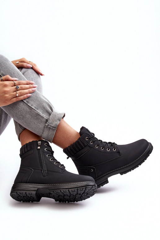 les bottes sont réchauffées en couleur noire Katalis