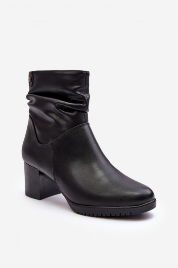 Bottines à talons couleur noire Liriam