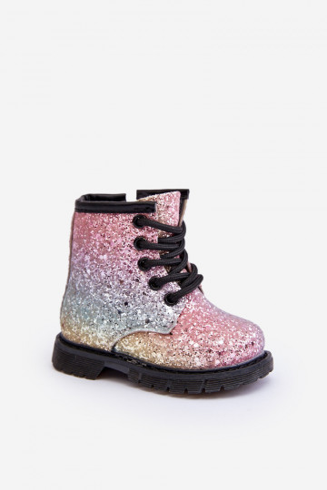 Bottes pour enfants avec brillance Réchauffées avec fermetures éclair de différentes couleurs Sassa