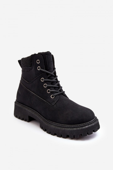 Bottines chaudes pour femmes en Cross Jeans noir MM2R4012C