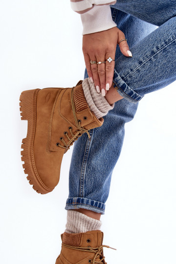 Warme dameslaarzen in bruin Cross Jeans MM2R4011C 2