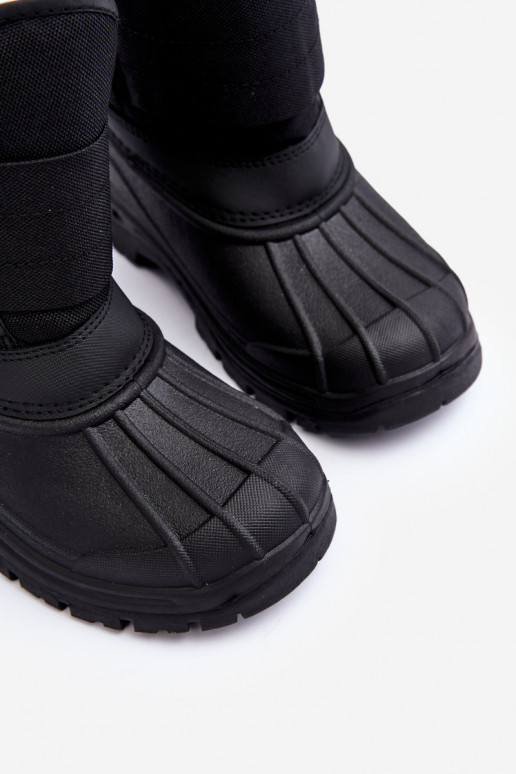 Bottes de neige enfant avec attaches adhésives chauffées noir Big Star MM374122 Bottes de neige enfant avec attaches adhésives chauffées noir Big Star MM374122