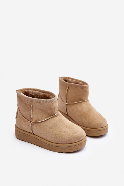 Bottes de neige enfant réchauffées beige Big Star MM374056 Bottes de neige enfant réchauffées beige Big Star MM374056