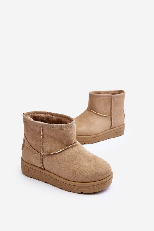Bottes de neige enfant réchauffées beige Big Star MM374056 Bottes de neige enfant réchauffées beige Big Star MM374056