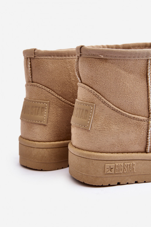 Bottes de neige enfant réchauffées beige Big Star MM374056