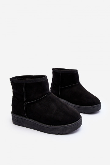 Bottes de neige pour enfants réchauffées en noir Big Star MM374054