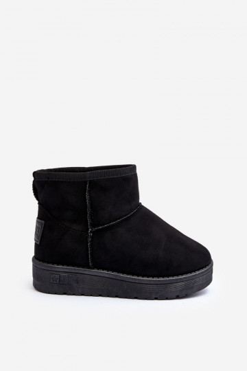 Bottes de neige pour enfants réchauffées en noir Big Star MM374054 2