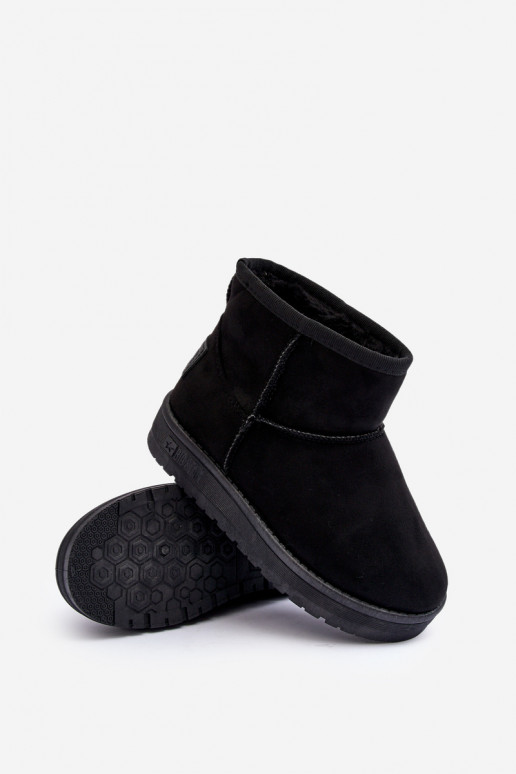 Bottes de neige pour enfants réchauffées en noir Big Star MM374054