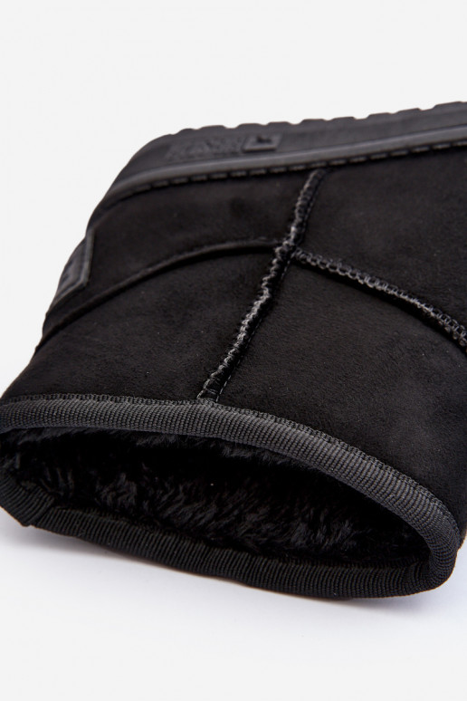 Bottes de neige pour enfants réchauffées en noir Big Star MM374054