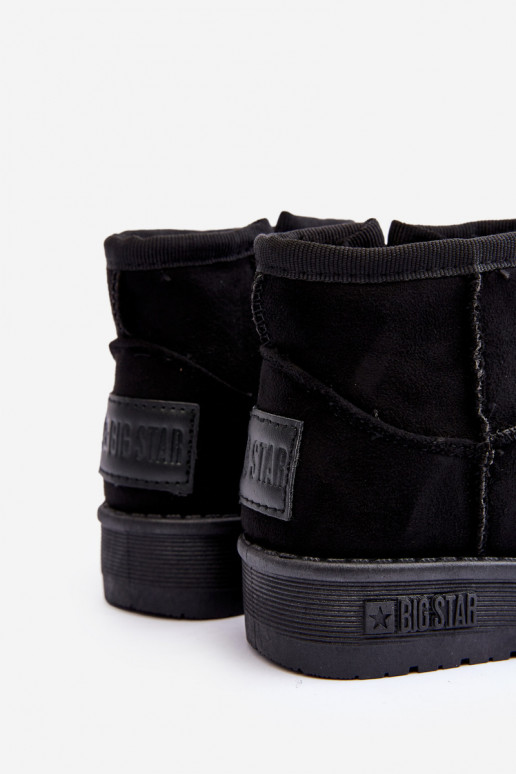 Bottes de neige pour enfants chauffées avec fermetures éclair, noires Big Star MM374100