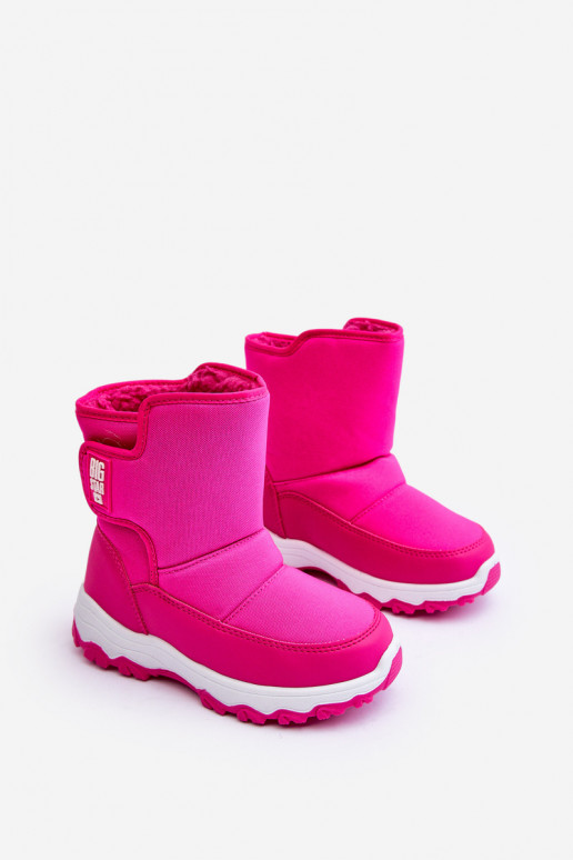 bottes de neige chauffées avec attaches adhésives Enfant rose Big Star MM374121 bottes de neige chauffées avec attaches adhésives Enfant rose Big Star MM374121