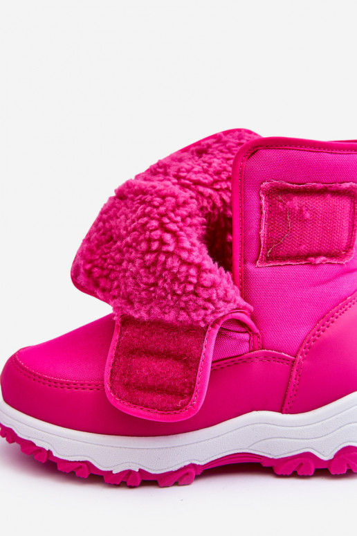 Schneestiefel mit Klebeverschlüssen für Kinder, rosa, Big Star MM374121 Schneestiefel mit Klebeverschlüssen für Kinder, rosa, Big Star MM374121