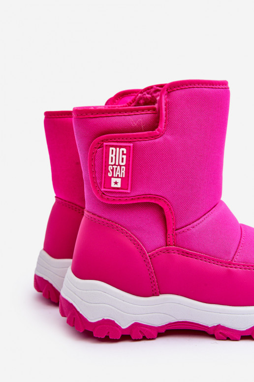 snowboots verwarmd met zelfklevende sluitingen Kinder roze Big Star MM374121 snowboots verwarmd met zelfklevende sluitingen Kinder roze Big Star MM374121