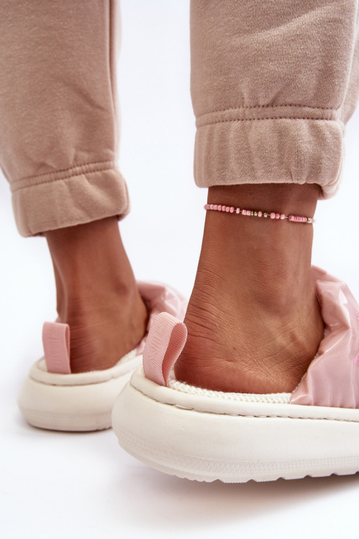 met glans Pantoffels roze Big Star MM274129