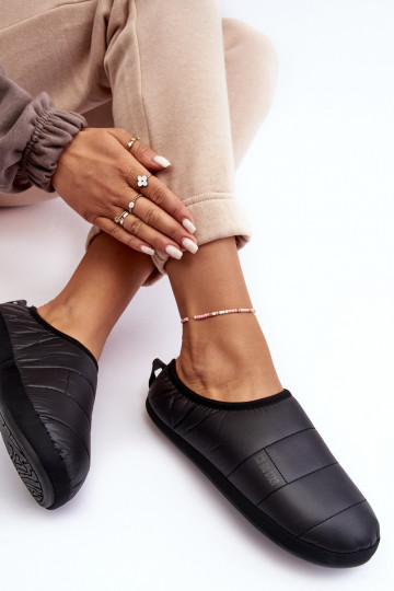 Chaussons réchauffés en noir Big Star KK274604