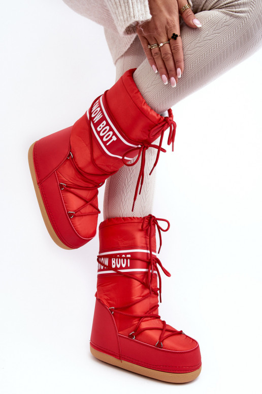 Schneestiefel rote Farbe Venila