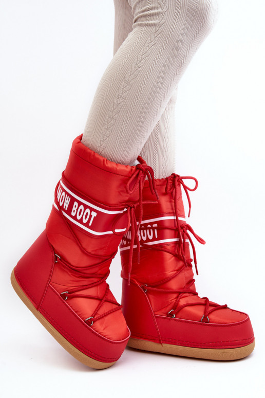 bottes de neige couleur rouge Venila bottes de neige couleur rouge Venila