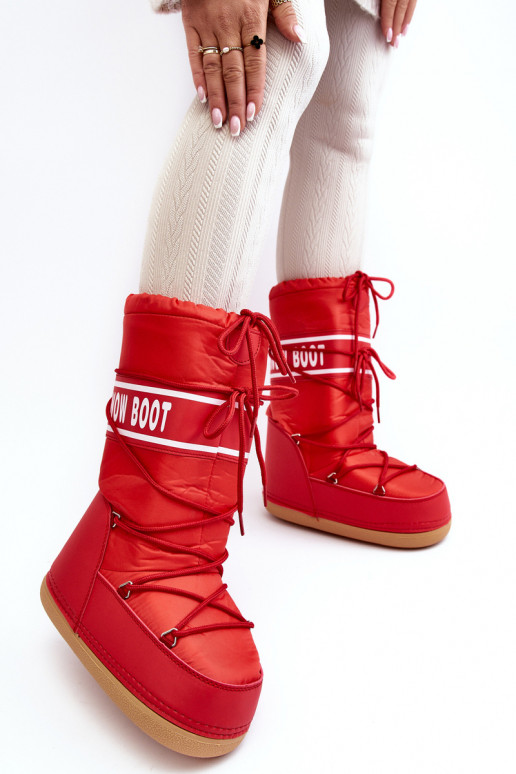bottes de neige couleur rouge Venila bottes de neige couleur rouge Venila