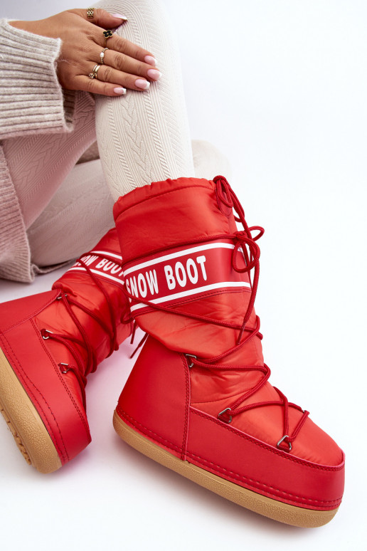 bottes de neige couleur rouge Venila