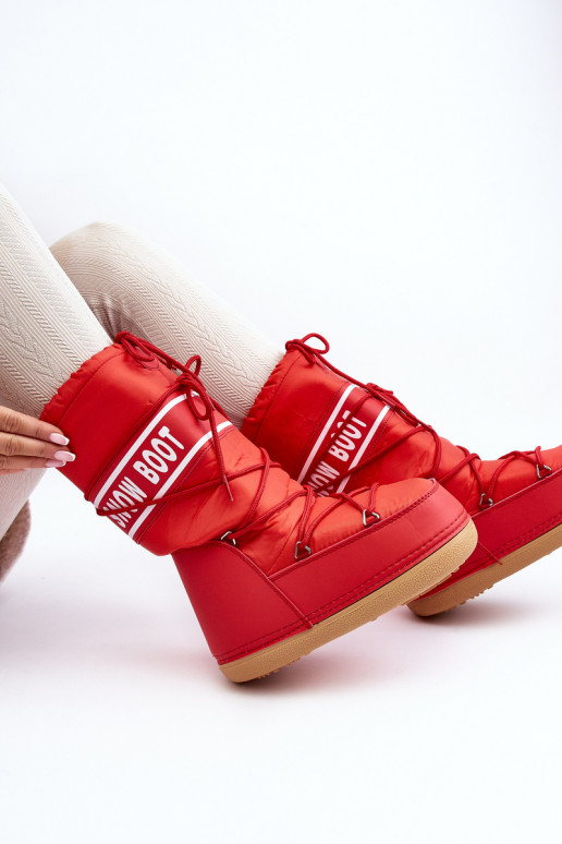 bottes de neige couleur rouge Venila bottes de neige couleur rouge Venila