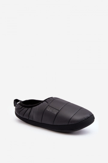 Warming-up pantoffels van een resistent model, zwart Big Star KK174363