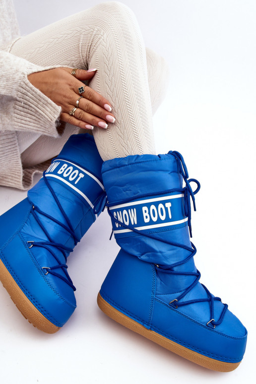 bottes de neige couleur bleue Venila