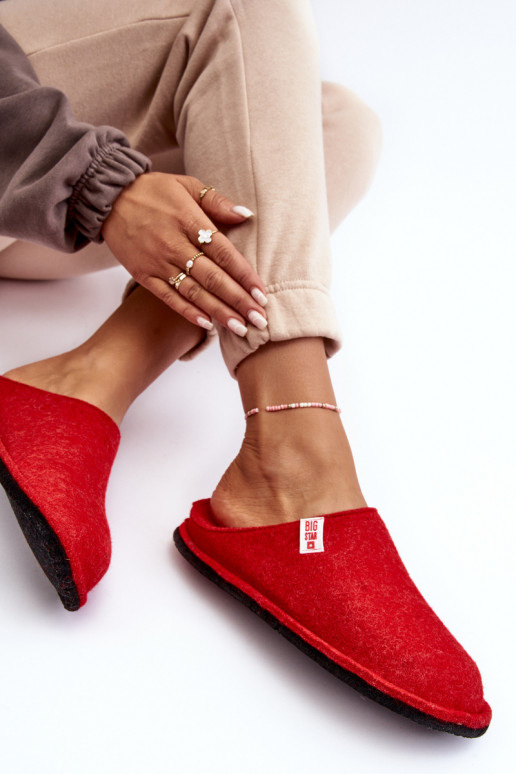 Modèle classique Chaussons Big Star KK276012 rouge