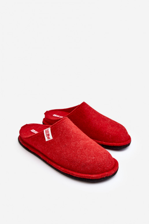 Modèle classique Chaussons Big Star KK276012 rouge Modèle classique Chaussons Big Star KK276012 rouge