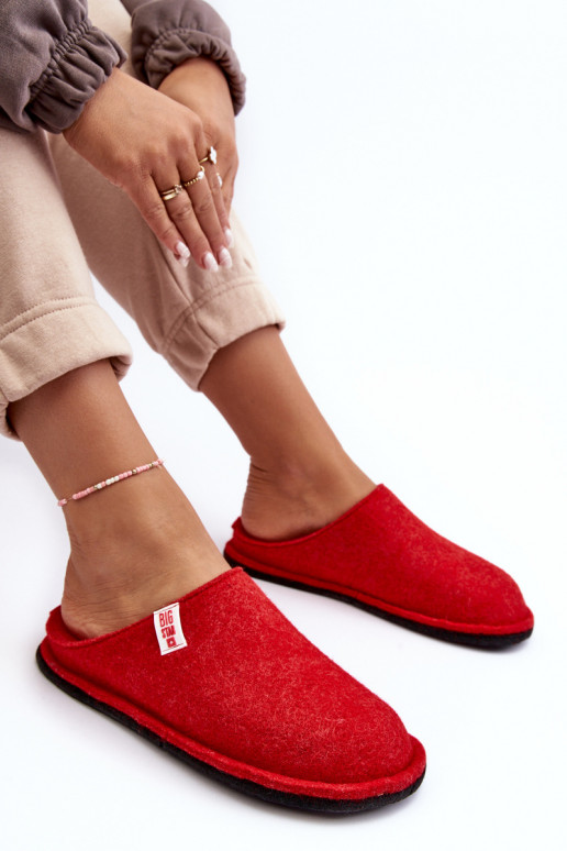 Klassiek model Pantoffels Big Star KK276012 rood Klassiek model Pantoffels Big Star KK276012 rood