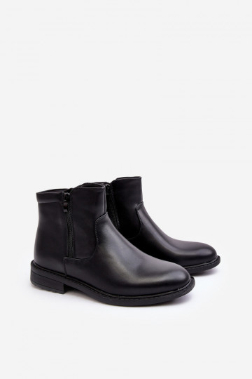 Bottines avec fermetures éclair de couleur noire Brosta