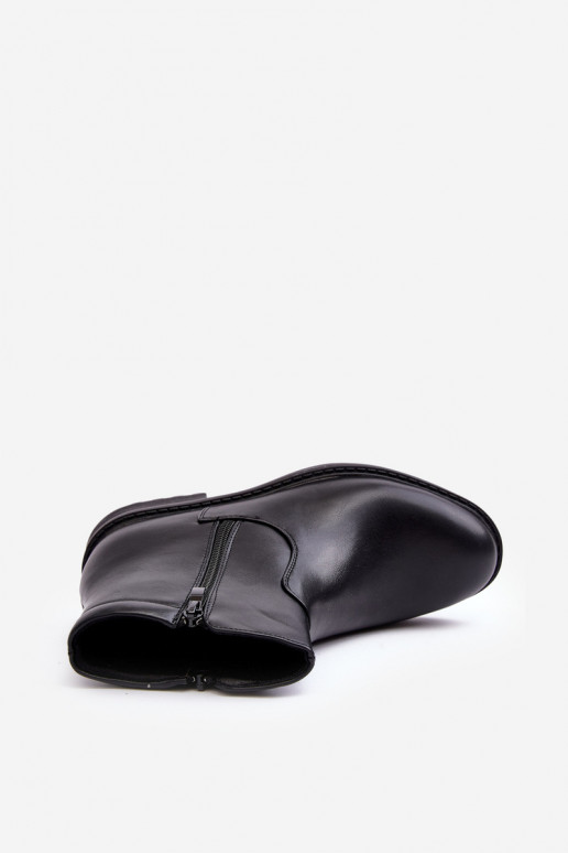 Bottines avec fermetures éclair de couleur noire Brosta