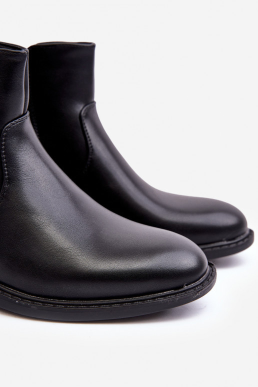 Bottines avec fermetures éclair de couleur noire Brosta