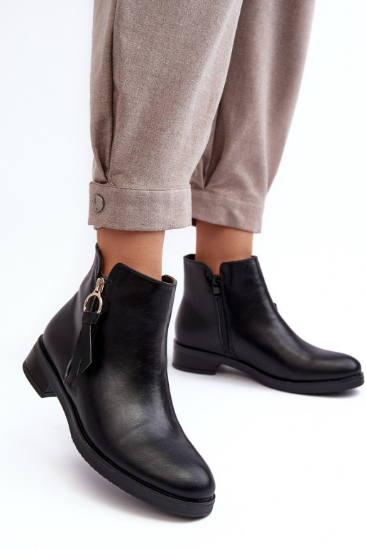 Schwarze Vasica-Damenstiefel Schwarze Vasica-Damenstiefel